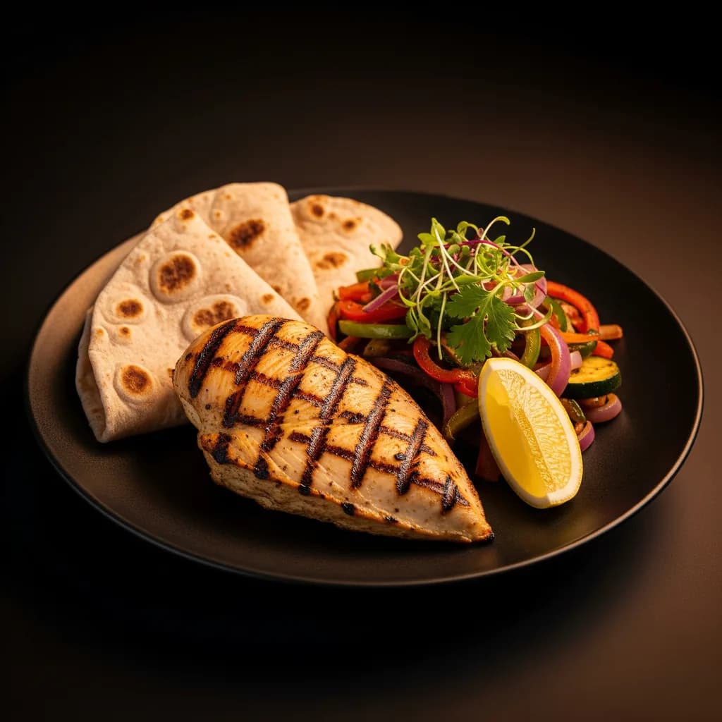 Grilled Chicken + Roti + Veggies