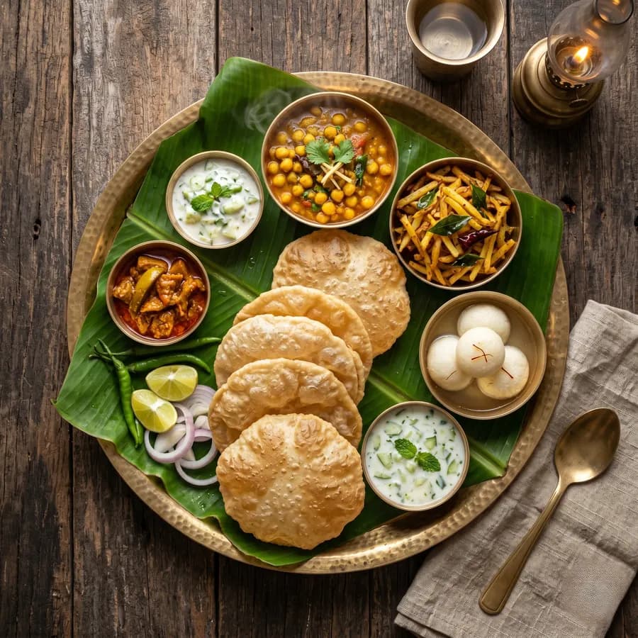 Poori Bhaji Thali