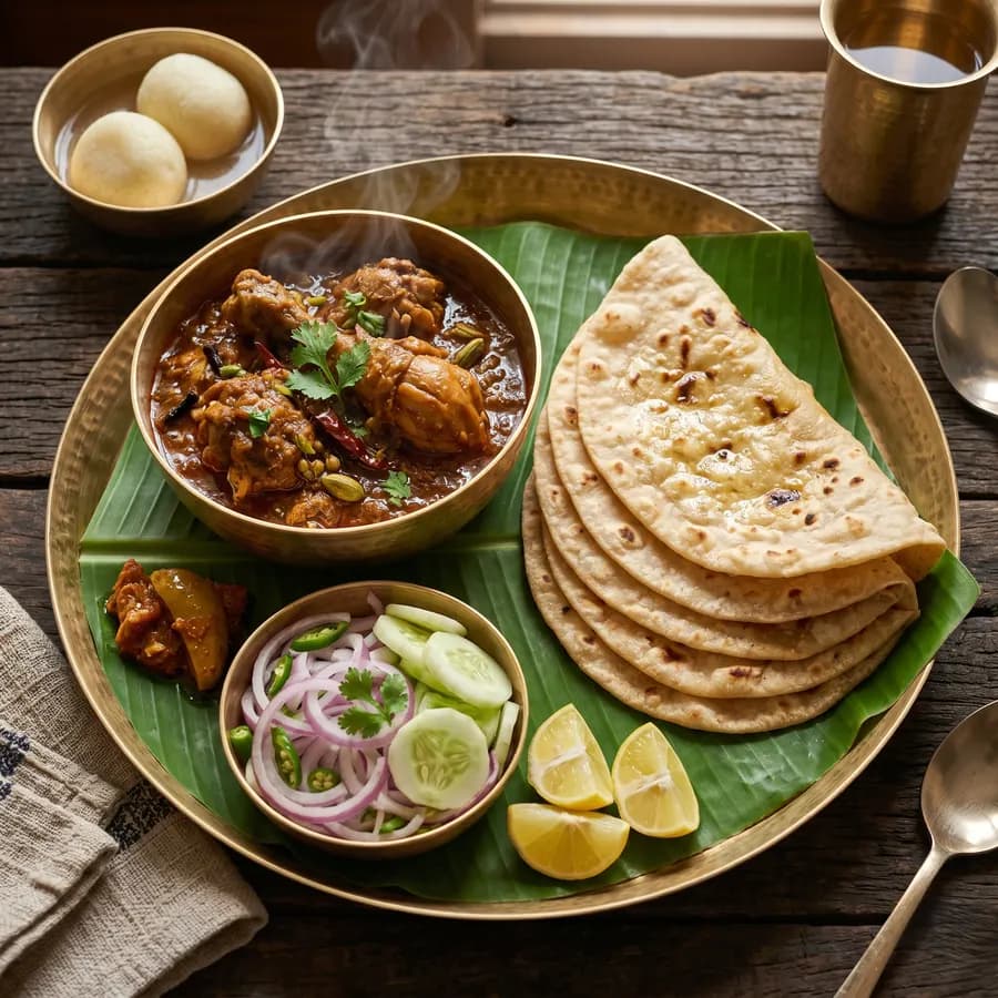 Roti-Chicken Combo