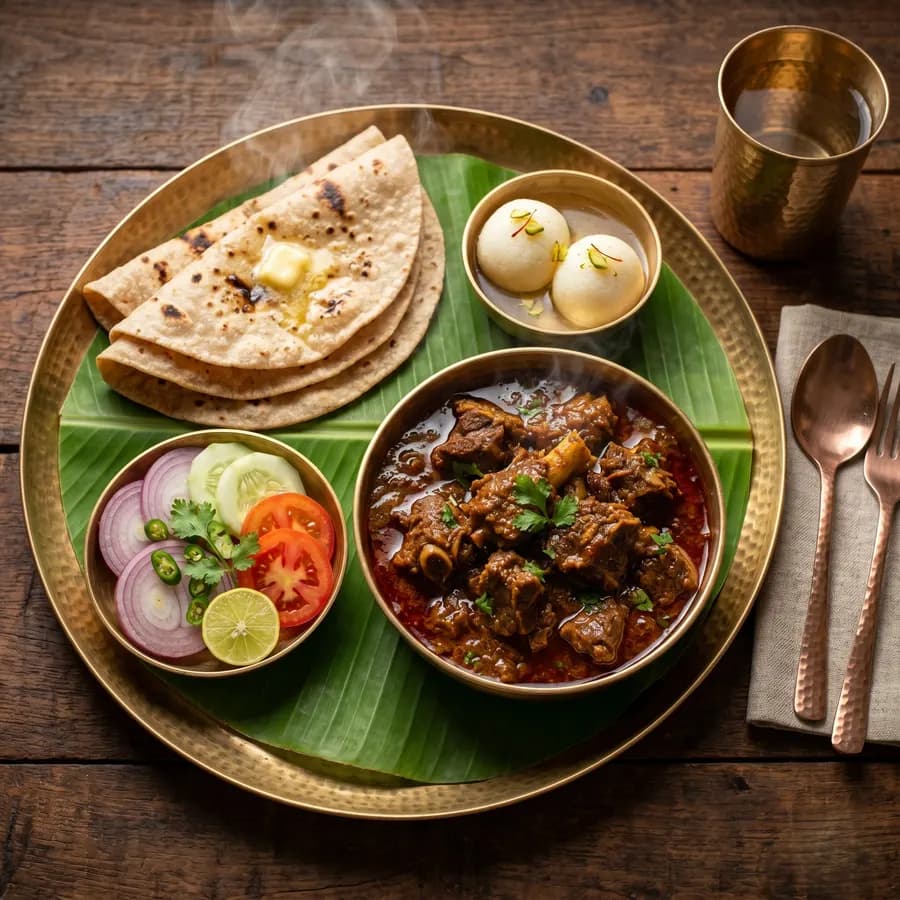 Roti-Mutton Combo