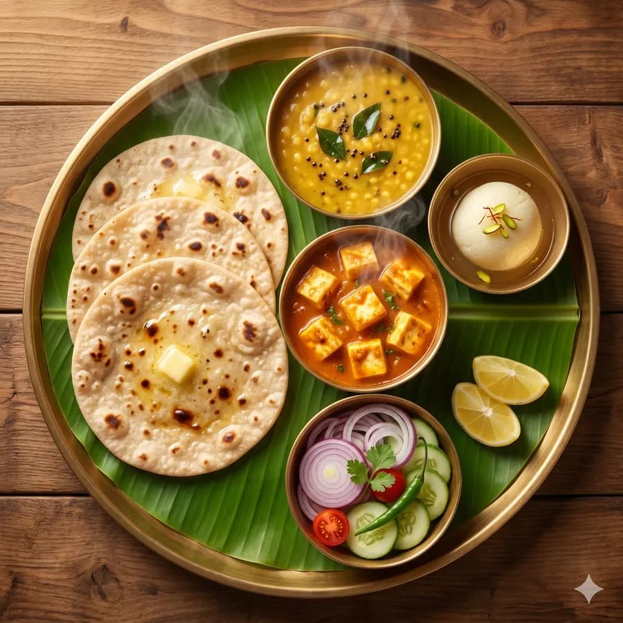 Roti-Sabzi Combo (Paneer)
