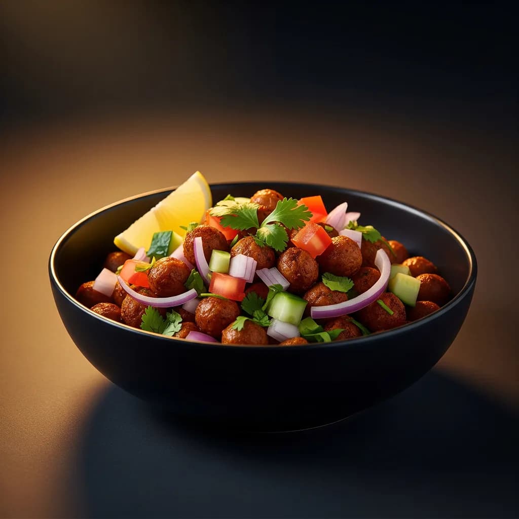 Soya Chunk Chaat