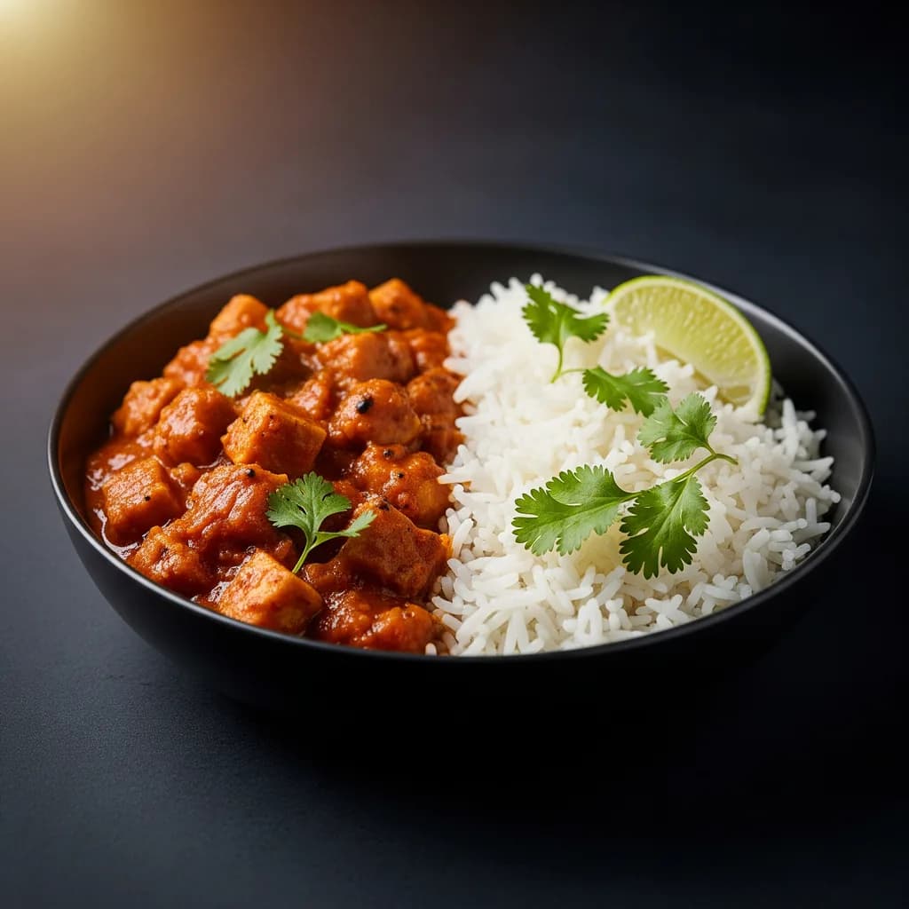 Soya Chunk Curry Meal